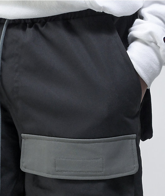 【SATIIIZ】Loop Vintage Multi Cargo Pants Men's Multi-Pockets Cargo Pants Autumn Vintage Solid Color