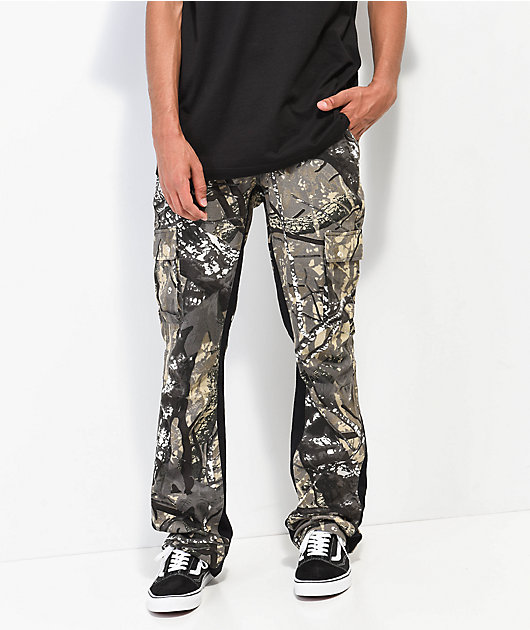 NWT Men039s Regal Wear Black White Camouflage Camo Cargo Pants BIG  SIZESLENGTHS  eBay
