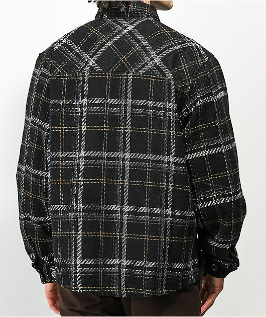 ジャケット・アウター EPTM SLIT FLANNEL SHIRT EPTM Slit Black & Mocha Flannel Shirt | Zumiez