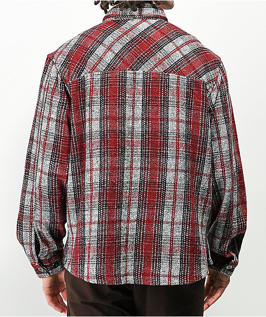EPTM Slit Red & Grey Flannel Shirt