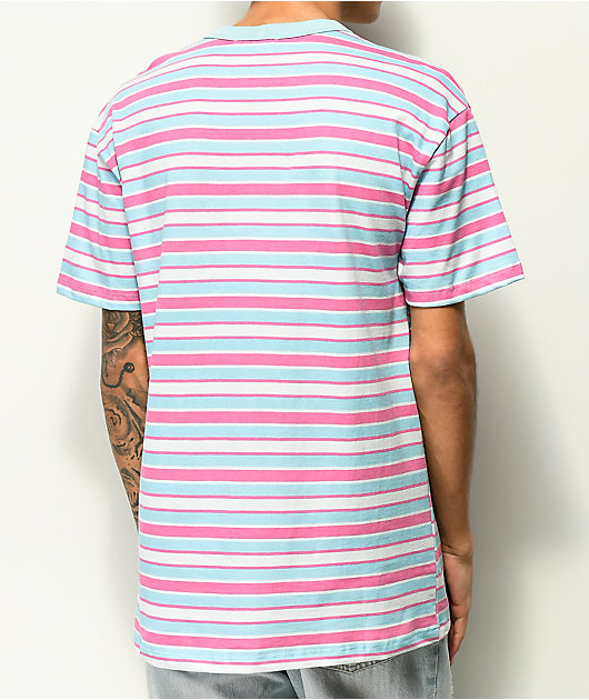EPTM. Light Blue \u0026 Light Pink Stripe T 