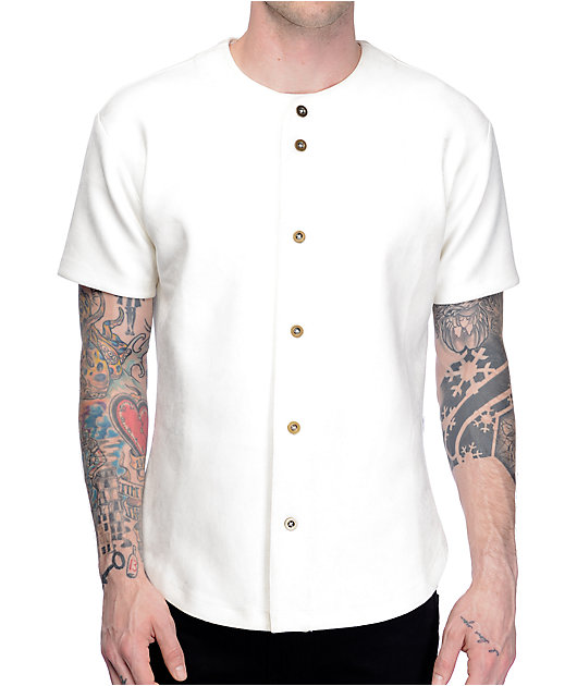 off white baseball jersey