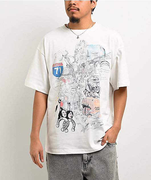 EST 19XX Cleveland Collage White T-Shirt