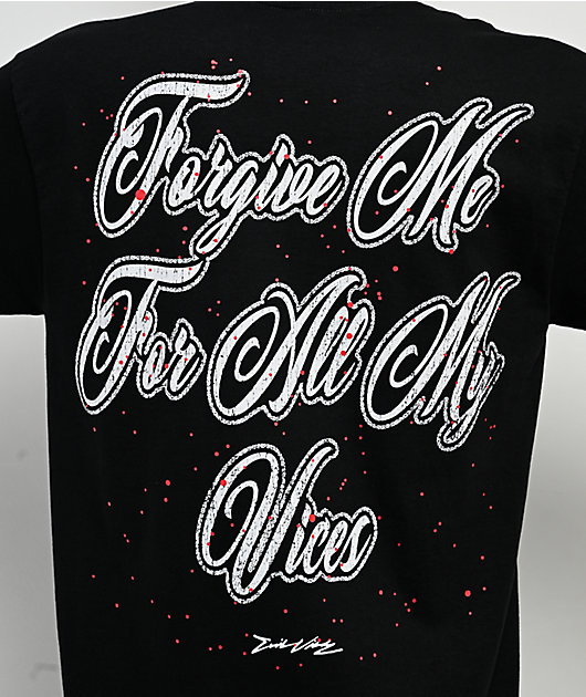 EVIL VICE Forgive Me Black T-Shirt