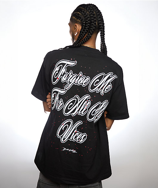 EVIL VICE Forgive Me Black T-Shirt