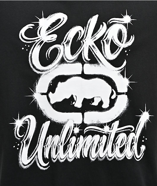 Ecko Airbrush Black T-Shirt