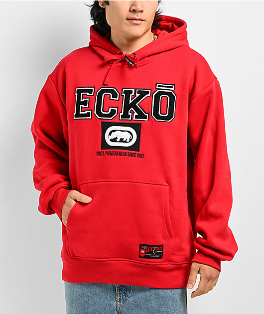 Red ecko hoodie on sale