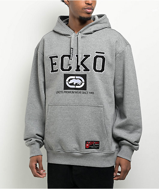 Ecko Core Throw Back Heather Grey Hoodie | Zumiez