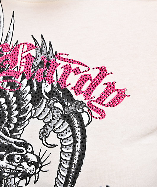 Ed Hardy 3 Panthers Cream T-Shirt