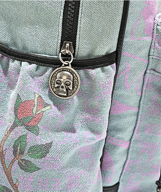 Ed Hardy Arden Denim Blue Backpack