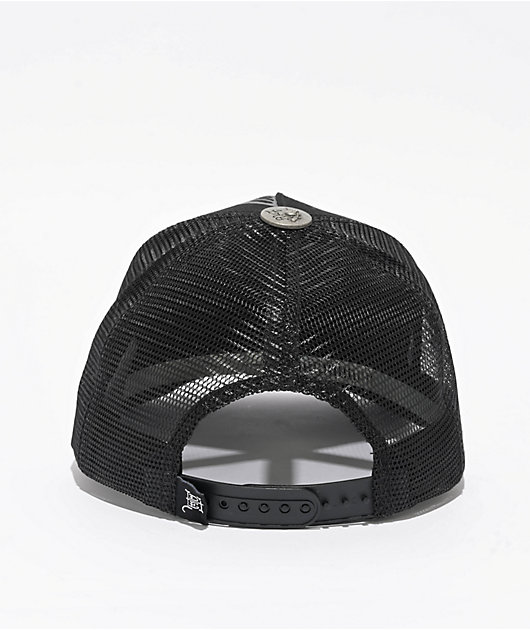 Ed Hardy Cowboy Skull Black Trucker Hat