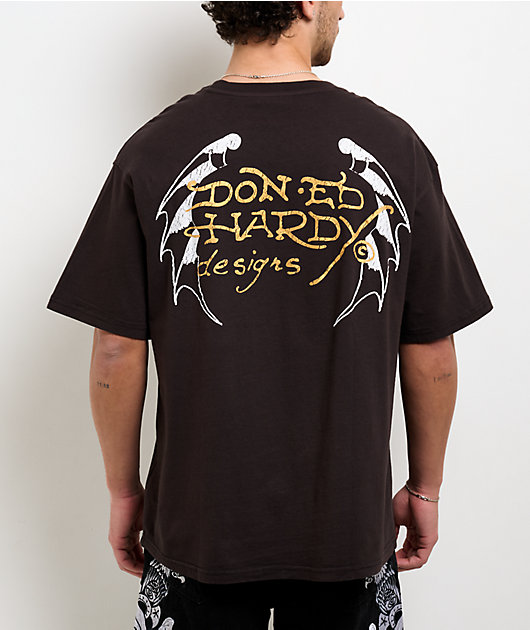 Ed Hardy Cross Black T-Shirt | Zumiez