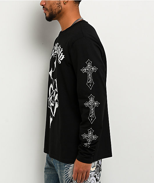 Ed Hardy Crosses Black Long Sleeve T-Shirt | Zumiez