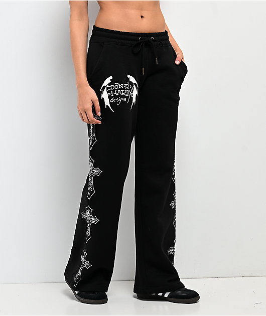 Ed Hardy Crosses Black Sweatpants | Zumiez