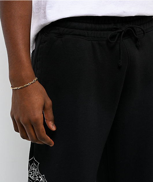 Ed Hardy Crosses Sunfade Black Baggy Sweatpants | Zumiez