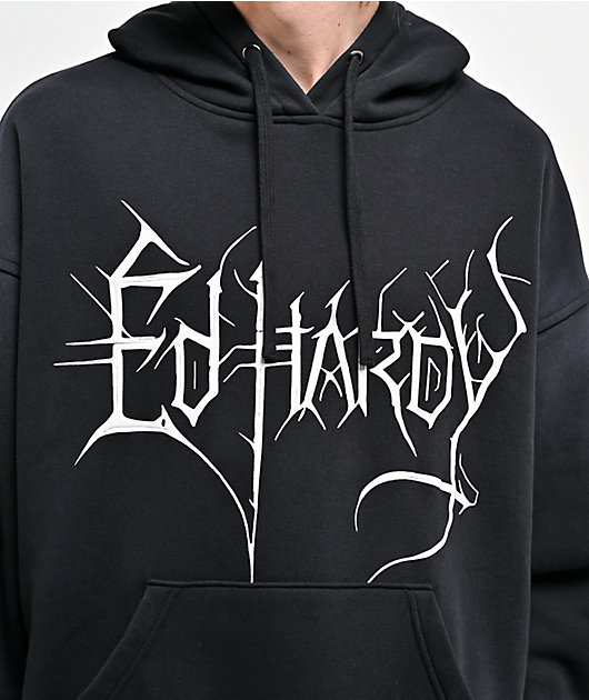 Ed Hardy Cyber Crosses Black Hoodie | Zumiez