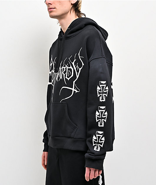 Ed Hardy Cyber Crosses Black Hoodie | Zumiez
