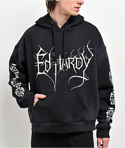 Ed Hardy Cyber Crosses Black Hoodie | Zumiez