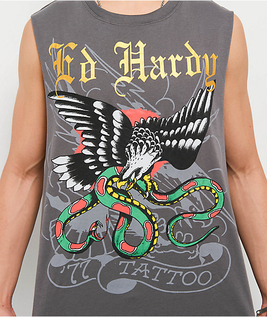 edhardy ビキニ　#5 Ed Hardy DBD Eagle Vintage Grey Tank Top | Zumiez