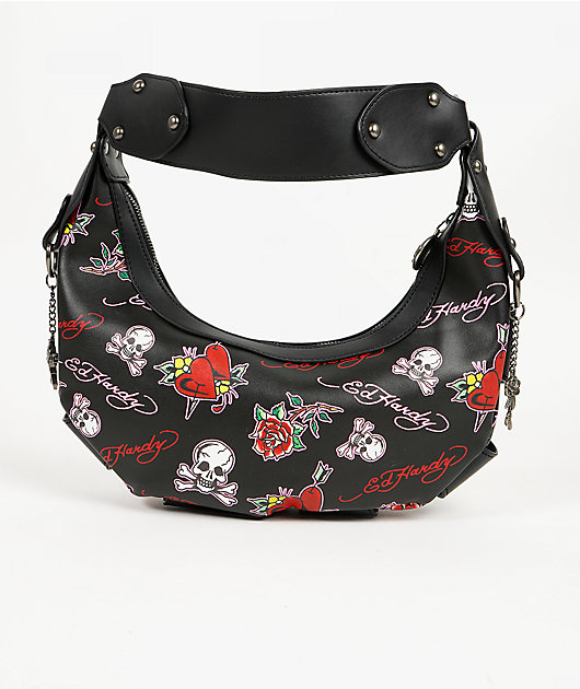 Ed Hardy Dalinda Black Handbag