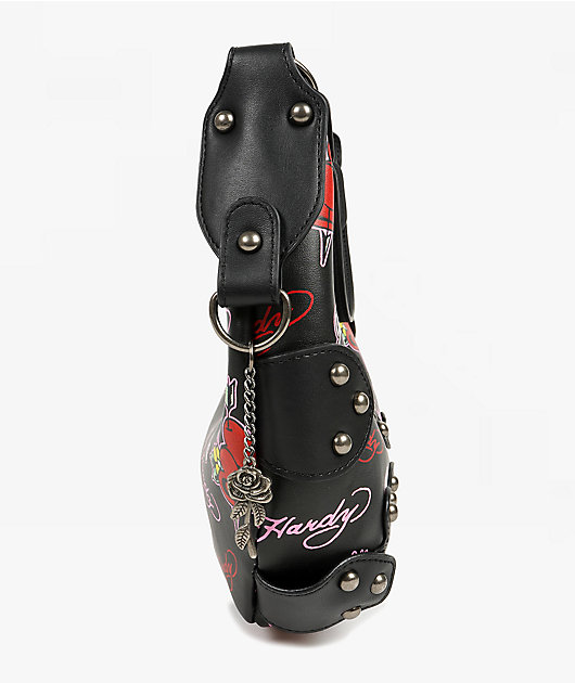 Ed Hardy Dalinda Black Handbag