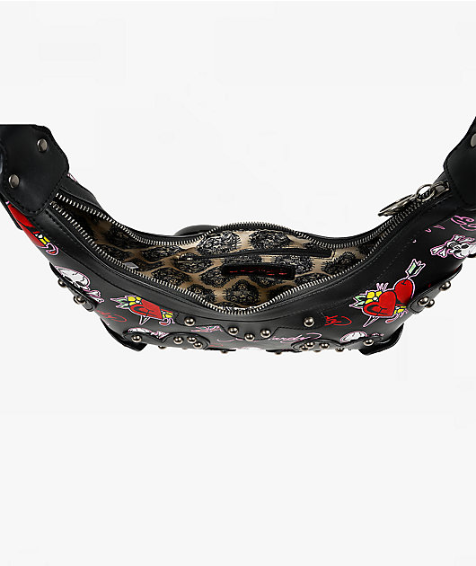 Ed Hardy Dalinda Black Handbag