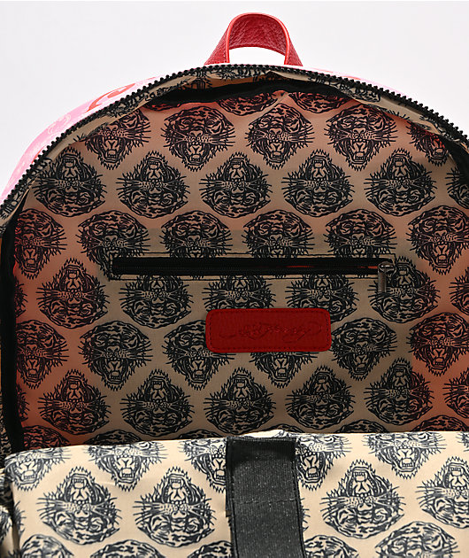 Ed Hardy Darleen Pink Backpack