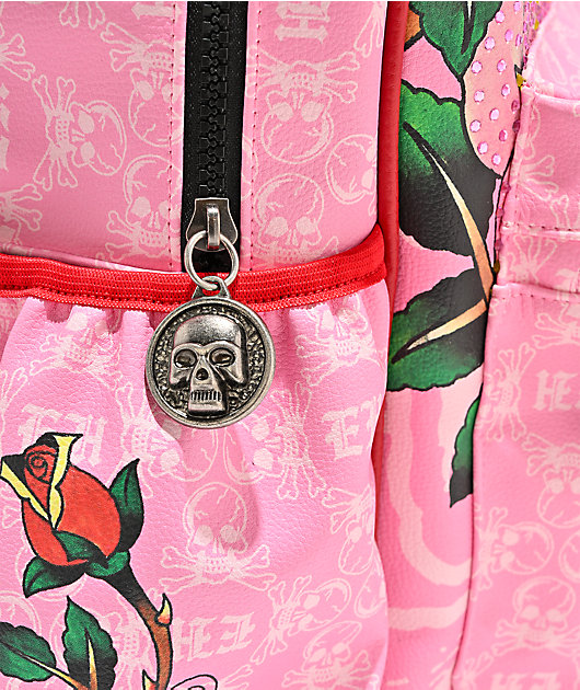 Ed Hardy Darleen Pink Backpack