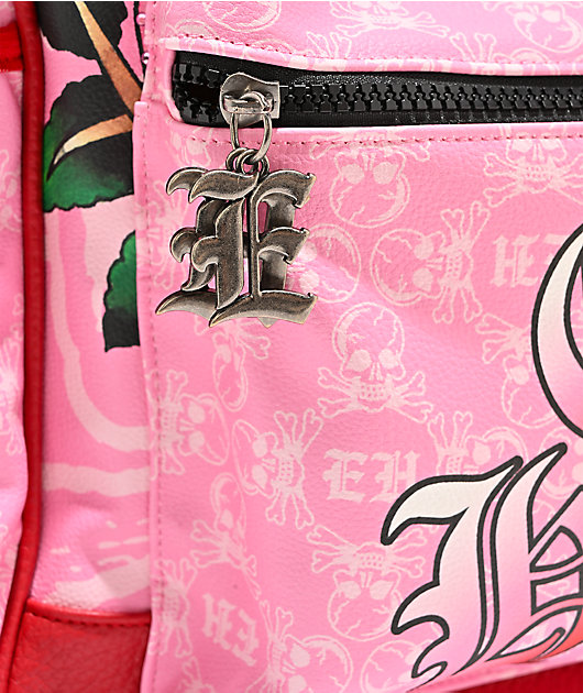 Ed Hardy Darleen Pink Backpack