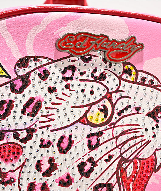 Ed Hardy Darleen Pink Backpack