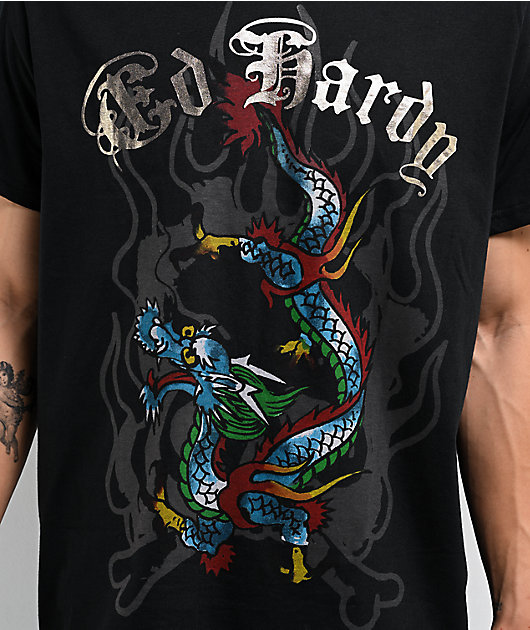 Ed Hardy Dragon Black T-Shirt | Zumiez