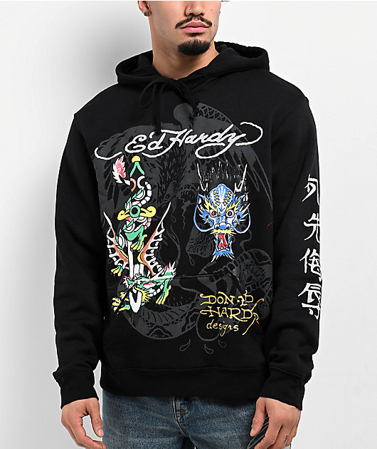Ed Hardy Dragons Black Hoodie