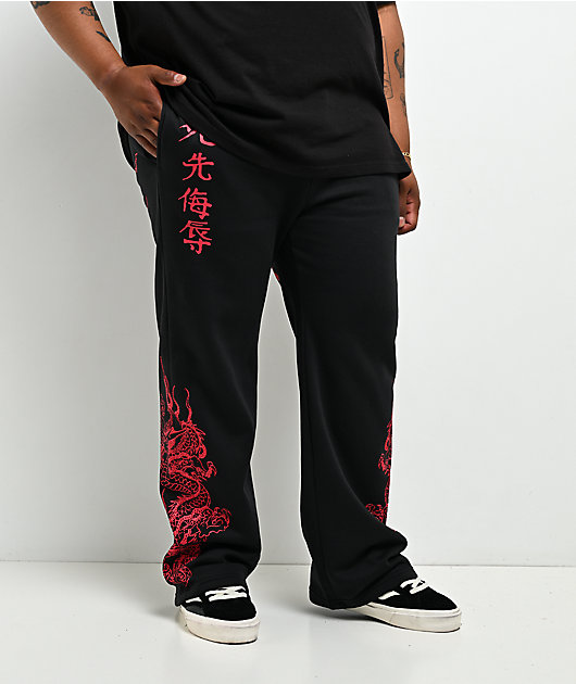 Ed Hardy Dragons Black Sweatpants