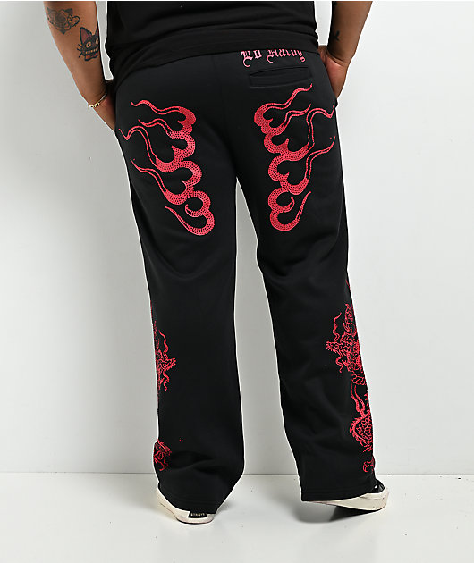 Ed Hardy Dragons Black Sweatpants
