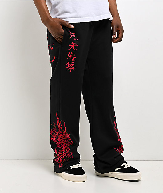 Ed Hardy Dragons Black Sweatpants