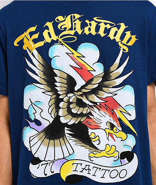 Ed Hardy EAGLE Tシャツ Ed Hardy Eagle Navy T-Shirt | Zumiez