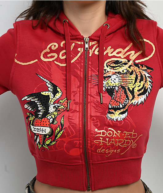 レア品 Ed Hardy ニットジップアップパーカー XS Ed Hardy zip up hoodie Size M black E UC | eBay