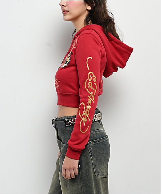 ★正規品★新品★ED HARDY★スカル★タンクトップ★ダークレッド★S相当★ ED HARDY Cherry Womens Tank Top - RED | Tillys