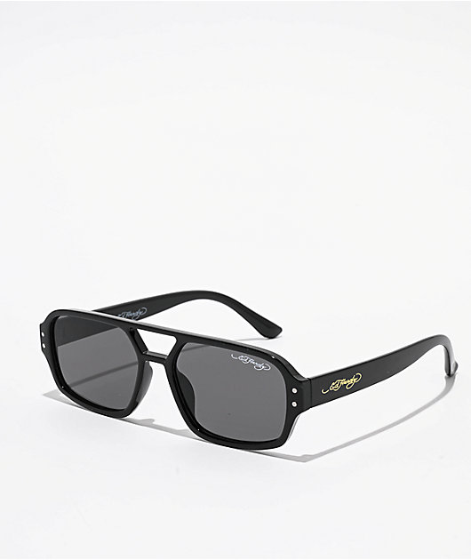 Ed Hardy Eyecon Black Sunglasses | Zumiez