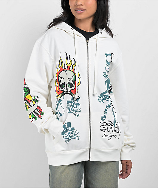 Ed online hardy zip up hoodie