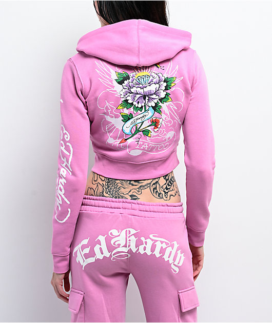 Ed Hardy ピンク タンクトップ スカル Ed Hardy Retro Flash Ribbed Tank Dress – DTLR