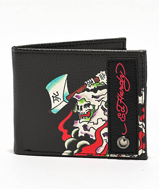 エドハーディ⭐︎ウォレット Ed Hardy Grim Reaper Bifold Wallet | Zumiez