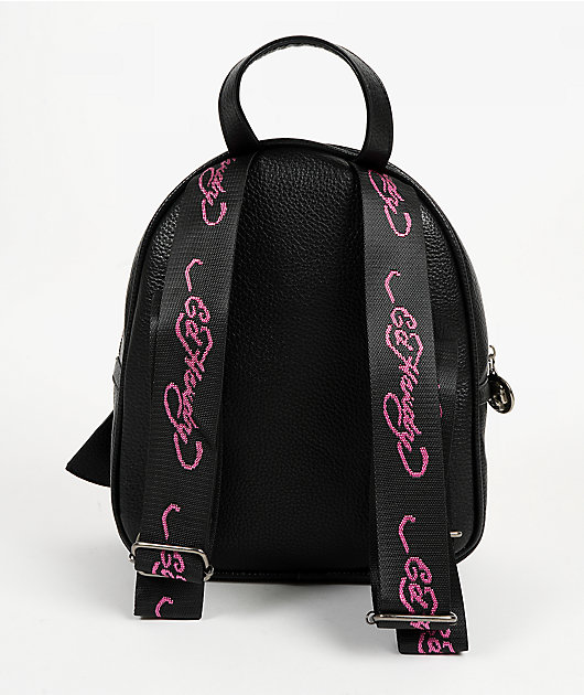 Ed Hardy Harlow Black Mini Backpack