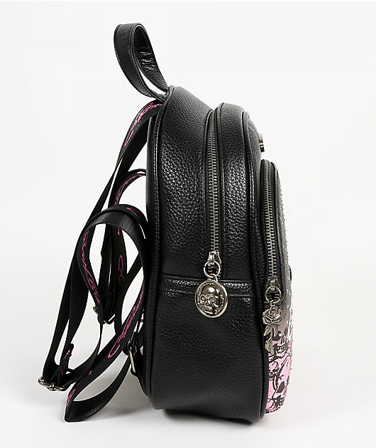 Ed Hardy Harlow Black Mini Backpack