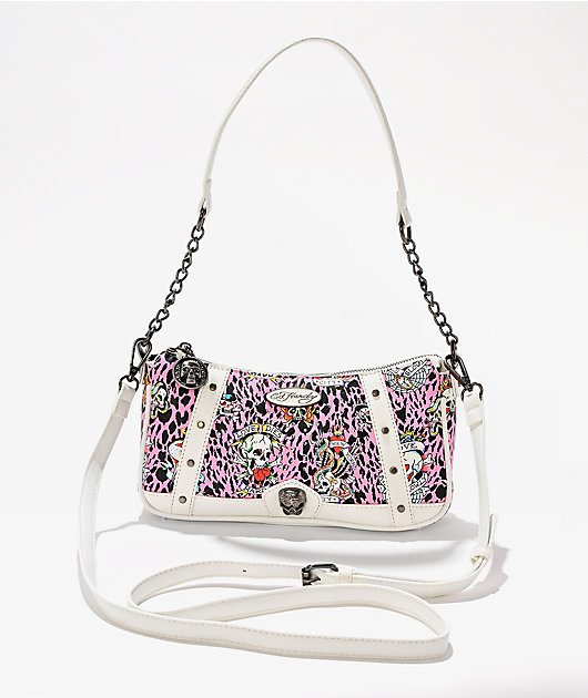 Ed Hardy Hazel Pink Shoulder Bag