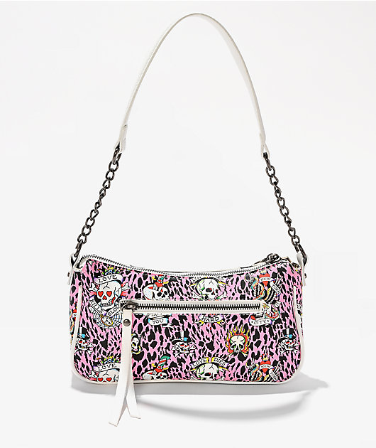 Ed Hardy Hazel Pink Shoulder Bag