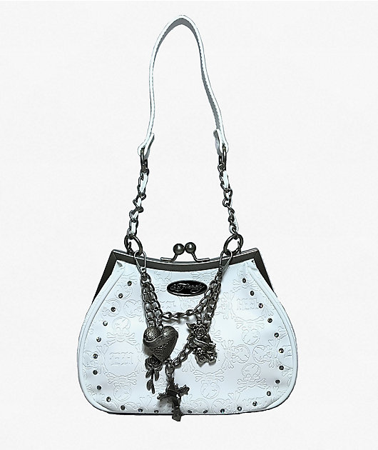 Ed Hardy Hester Blue Shoulder Bag