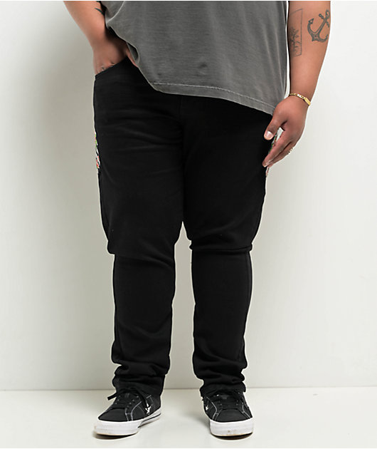 Ed Hardy Japan Lion Slim Straight Black Denim Jeans | Zumiez