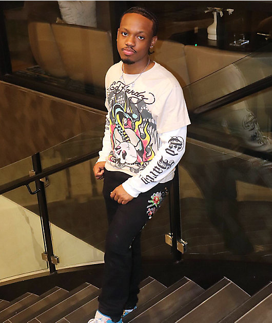 Ed Hardy Japan Lion Slim Straight Black Denim Jeans | Zumiez