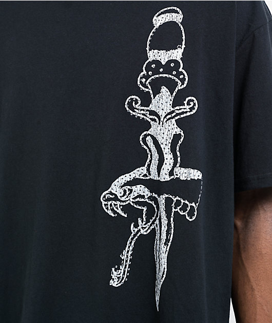 Ed Hardy エドハーディー Japan Wolf 半袖 Tシャツ Ed Hardy Japan Wolf Vintage Black T-Shirt | Zumiez